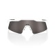 100% Speedcraft SL Sunglasses - Matte White/HiPER Silver