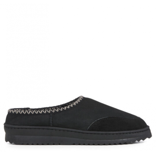 EMU Australia - Unisex Platinum Outback Scuff Slippers - Black - Size 10