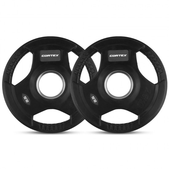 Lifespan Fitness CORTEX 2.5KG TRI-GRIP 50MM OLYMPIC PLATES (PAIR)