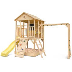 Lifespan Kids Kingston Cubby House with 2.2m Yellow Slide