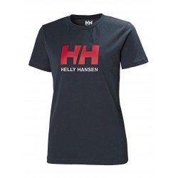 Helly Hansen Logo Tshirt Womens - Navy