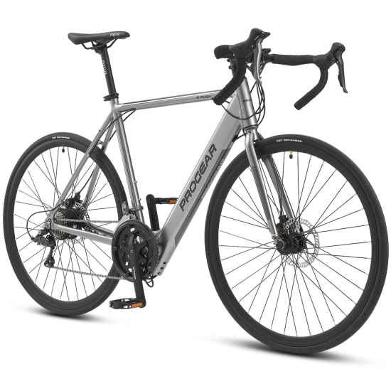 Progear Bikes E-Rush E-Road Bike 700C Grey - 53 cm  