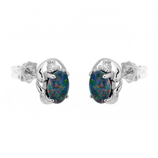 Wellington Jeweller - Precious Triplet Opal Earrings